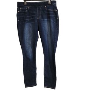 Signature Levi Strauss Jeans Womens Sz 14M  Blue Pull On Skinny Totally Shaping